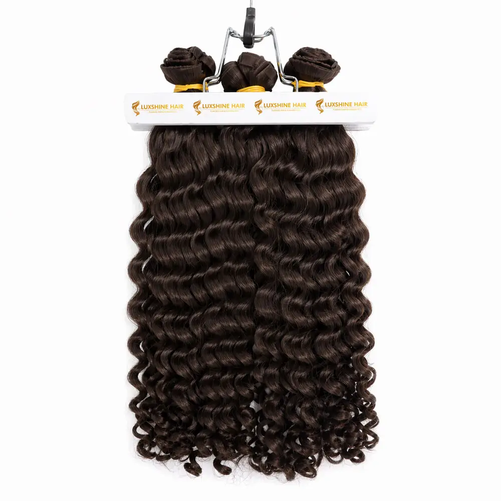 Butterfly Weft Hair Extensions Deep Wavy 13 05 2026 3 - Luxshine Hair Butterfly Weft Hair Extensions Brown Deep Wavy