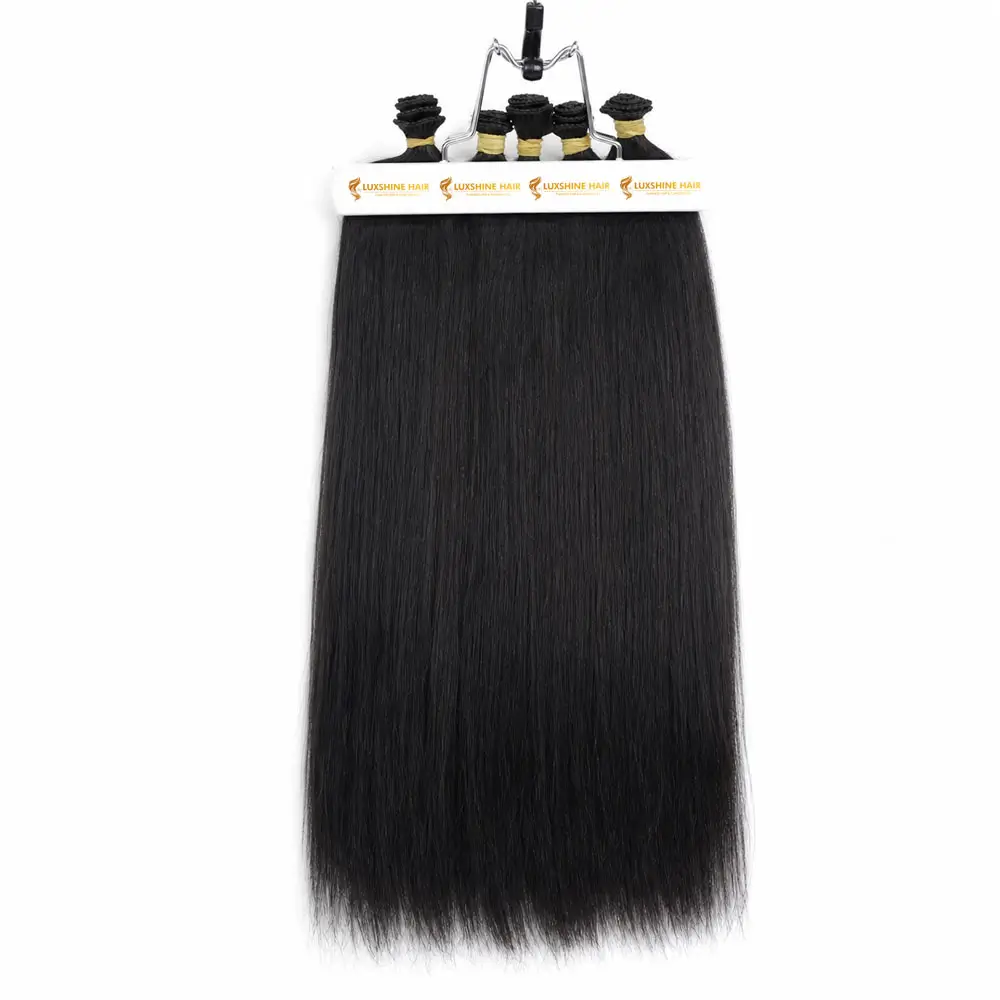 Hand Tied Weft Extensions Natural Color Yaki Straight