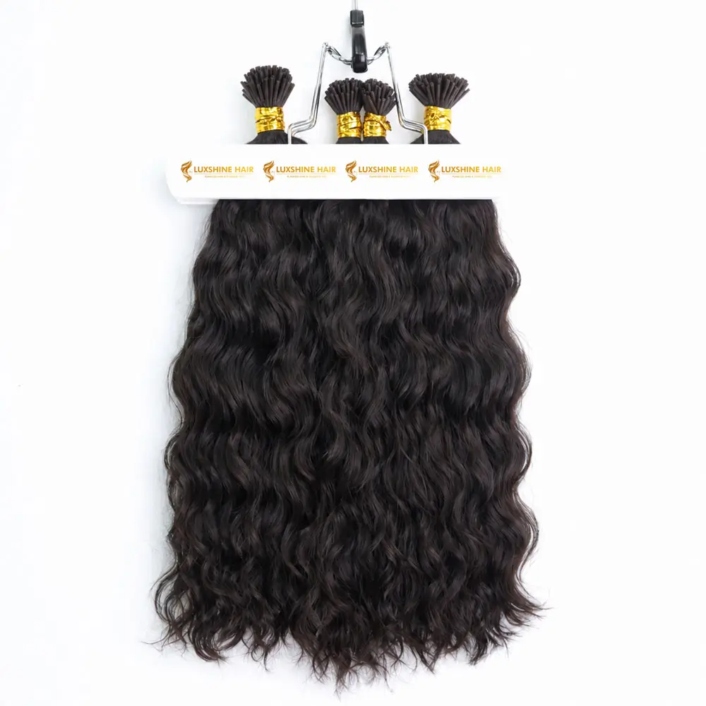 I-Tip Extensions Natural Color Natural Wavy