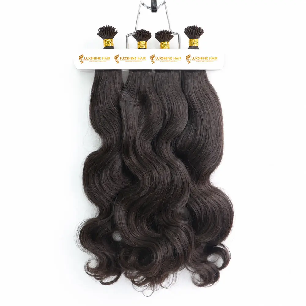 I Tip Extensions Water Body Wavy 18 05 2026 2 - Luxshine Hair I-Tip Extensions Natural Color Water Body Wavy