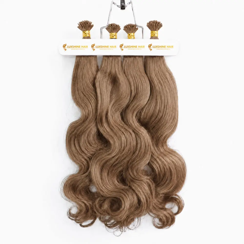 I Tip Extensions Water Body Wavy 18 05 2026 5 - Luxshine Hair I-Tip Extensions Light Brown Water Body Wavy