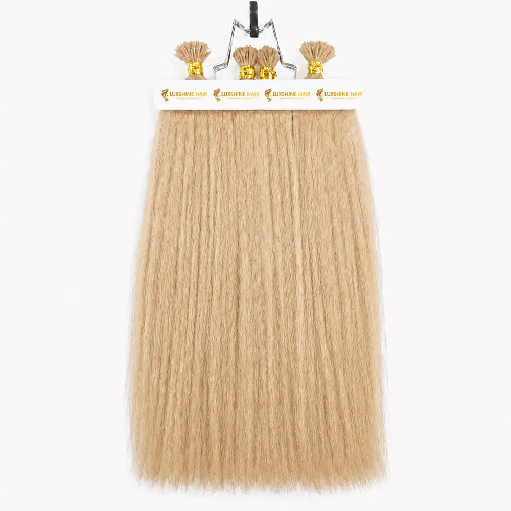 I-Tip Extensions Light Blonde Yaki Straight