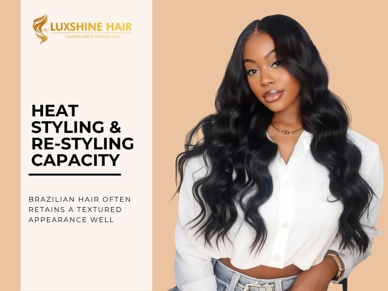 Vietnamese Hair vs Brazilian Hair 25 06 2026 5 - Luxshine Hair Brazilian hair often retains a textured appearance well