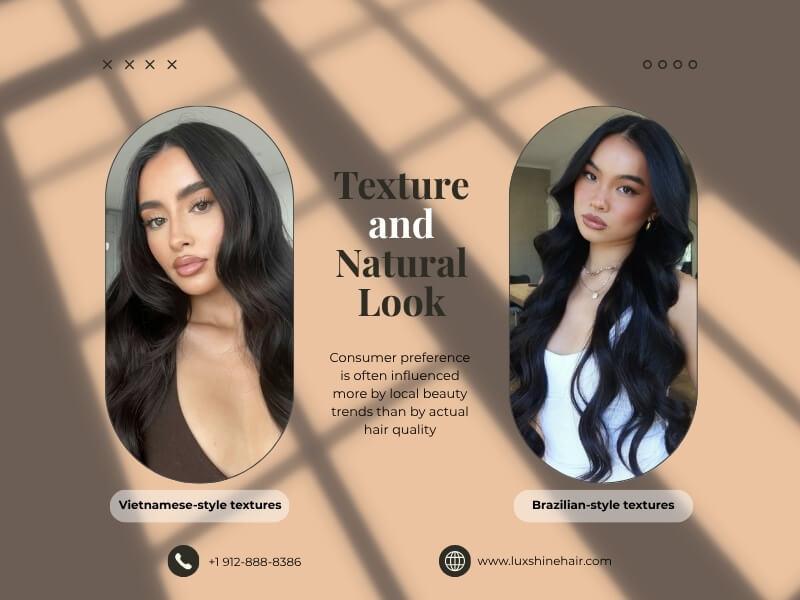 Vietnamese Hair vs Brazilian Hair 25 06 2026 9 - Luxshine Hair Vietnamese-style textures and Brazilian-style textures