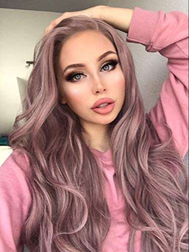 Ash pink hair color