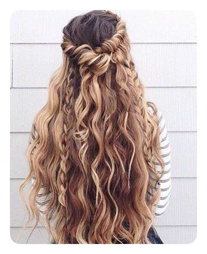 Bohemian curls hairstyle