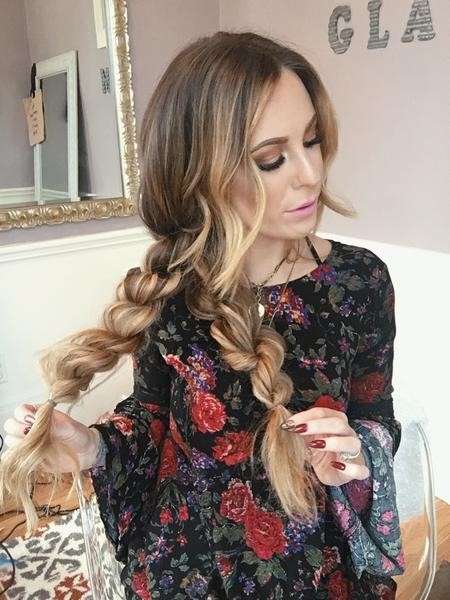 Boho Twist Braid with clip- in extensions