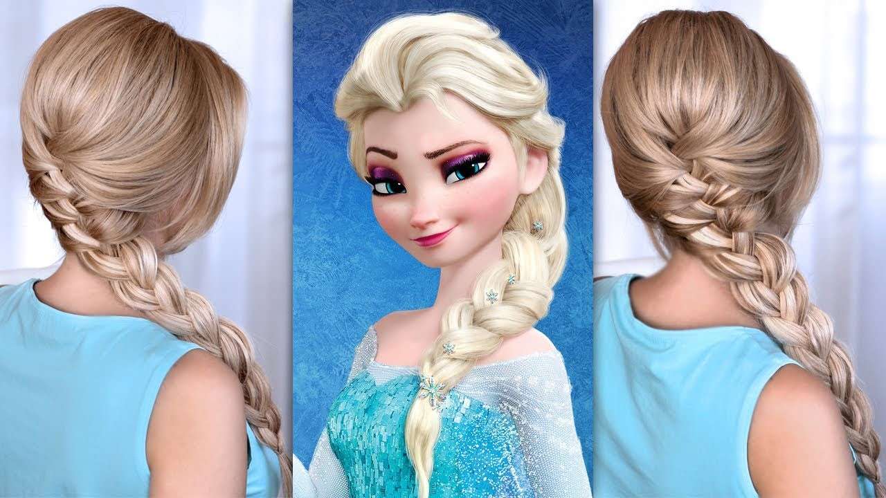 Elsa Braid for short hair with clip- in extensions