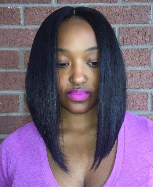 Full Sew Ins With Middle Part