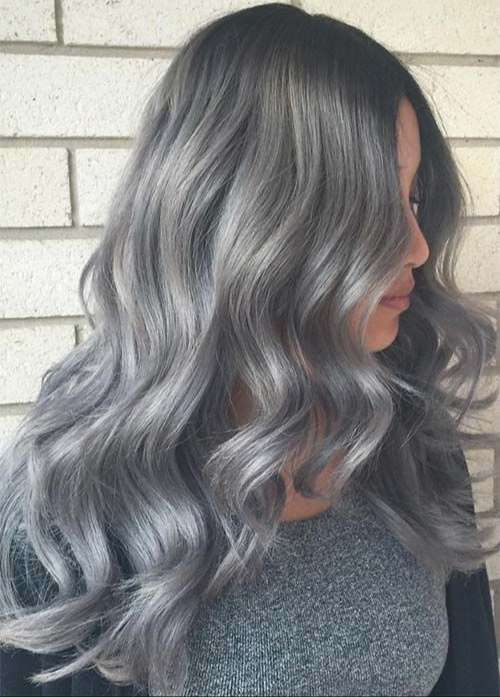 Gray hair extensions