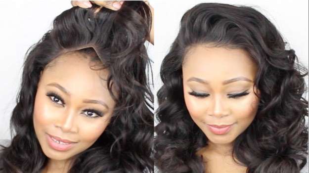 How to wear a lace front wig with natural hair?
