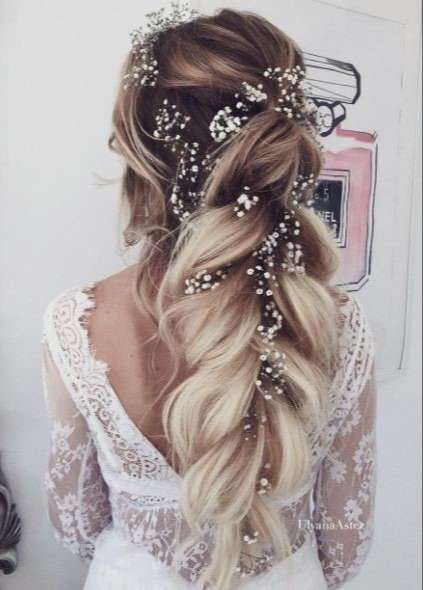 Ombre curly wedding hair
