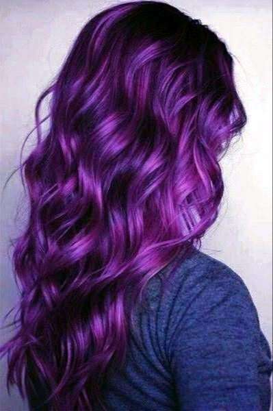 vibrant purple weave