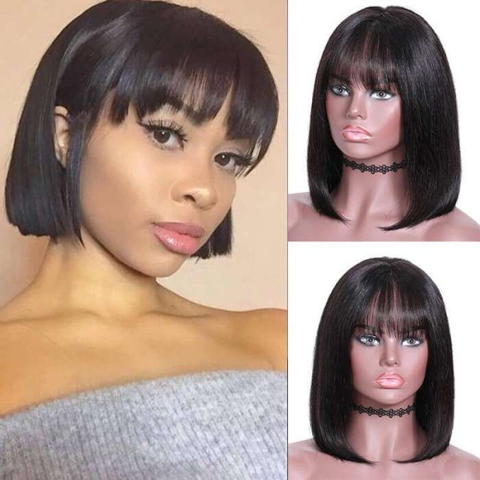 Short Wigs with Bangs