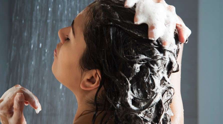 Washing your hair with cool water