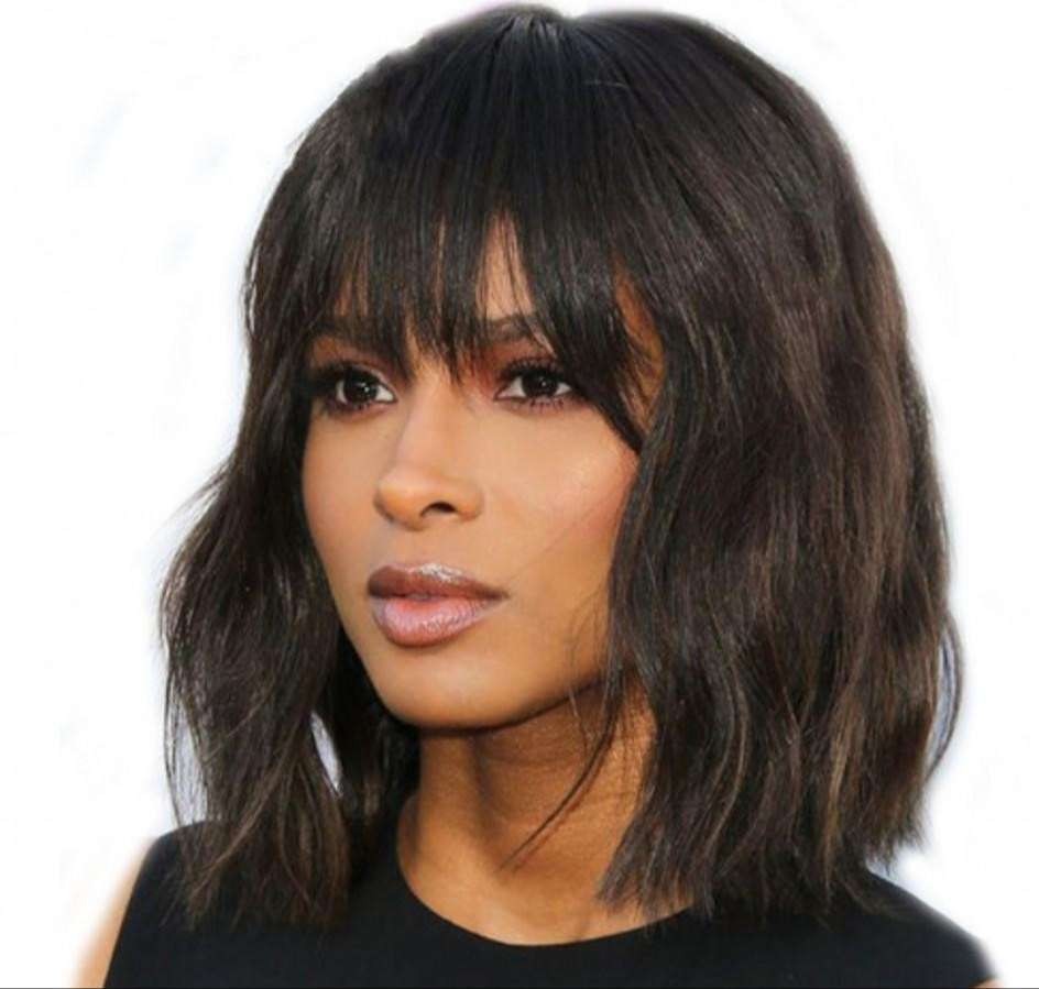 Wavy Bob Wigs with Bangs