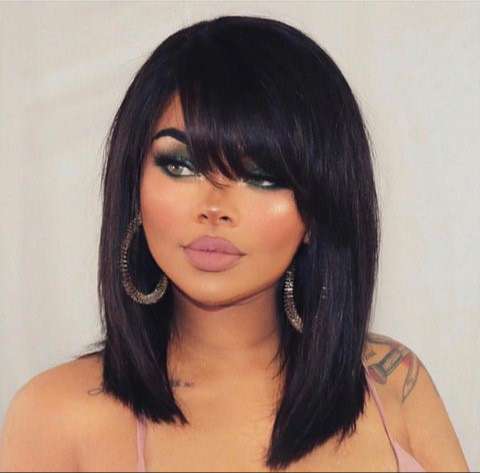 Wigs with Side Bangs