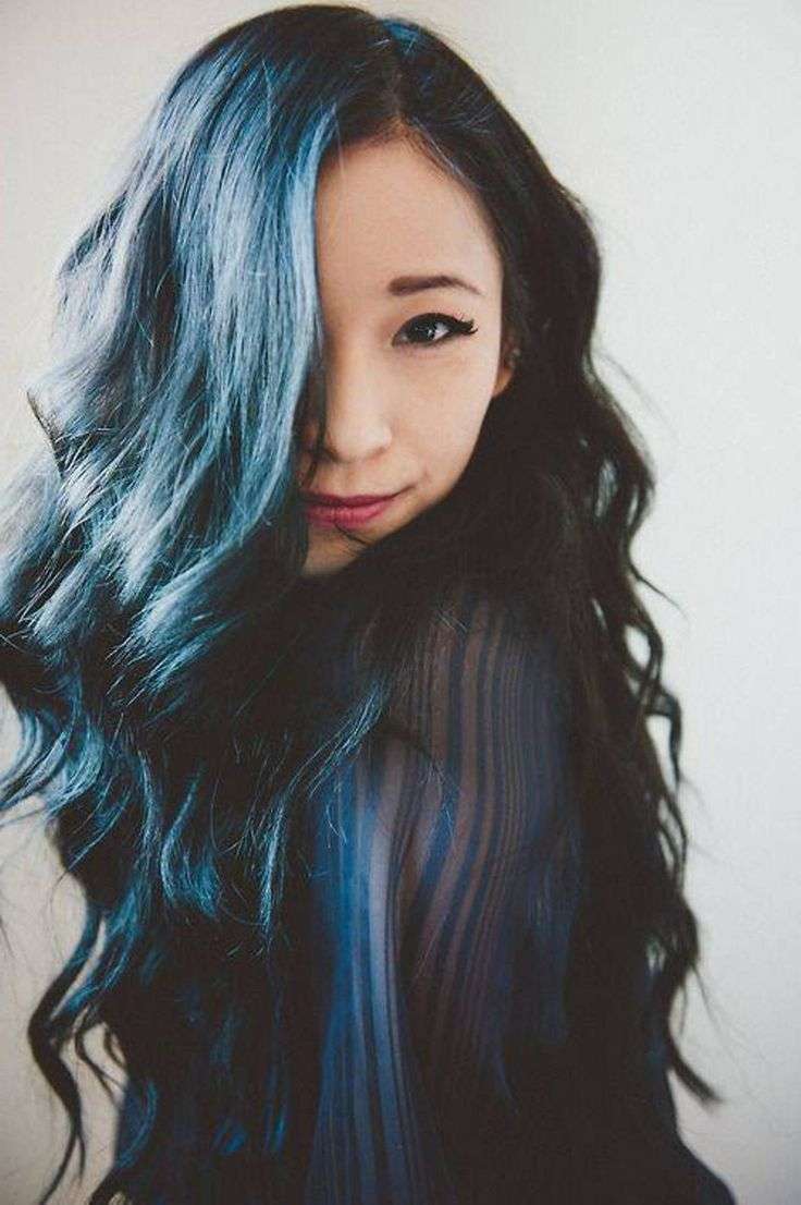 blue black hairr dye