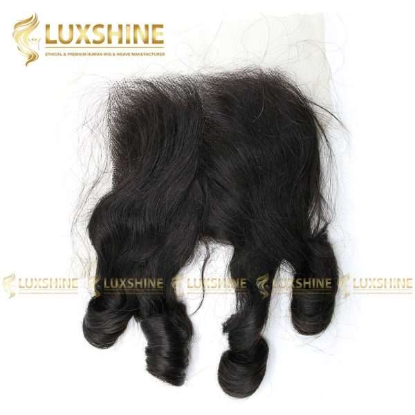 bouncy wavy black front wig luxshinehair 01
