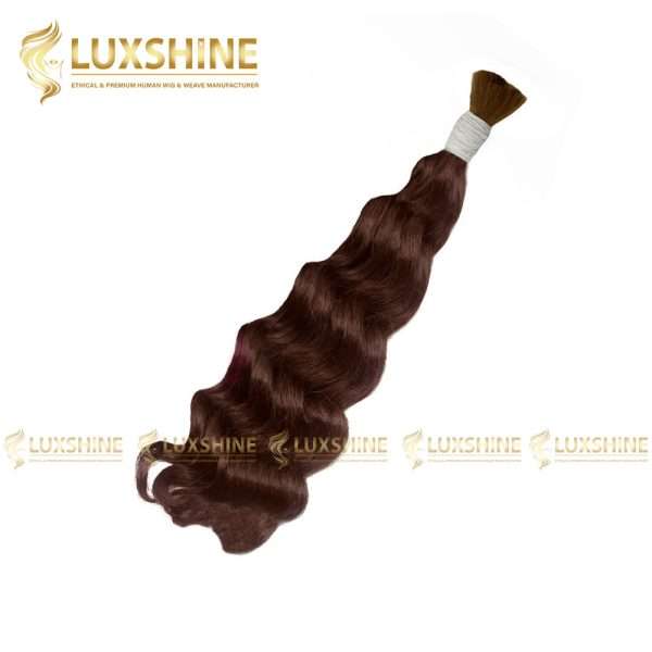 bulk loose wavy dark brown luxshinehair 01 2