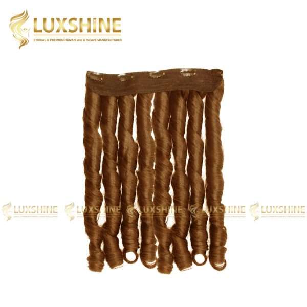 clip in fumi curly light brown luxshinehair 01