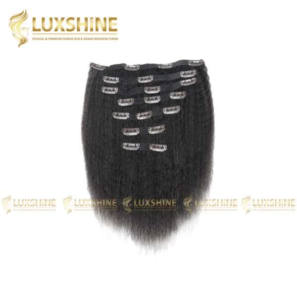 clip in kinky straight natural luxshinehair 01 2