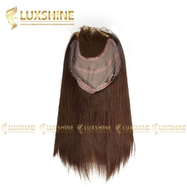 closure wig straight dark brown luxshinehair 01 2