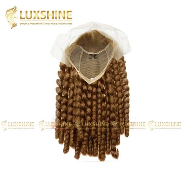 front wig kinky curly light brown luxshinehair 01 2