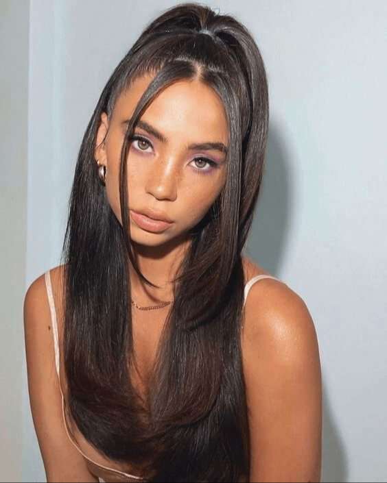 half up half down hairstyles for clip in