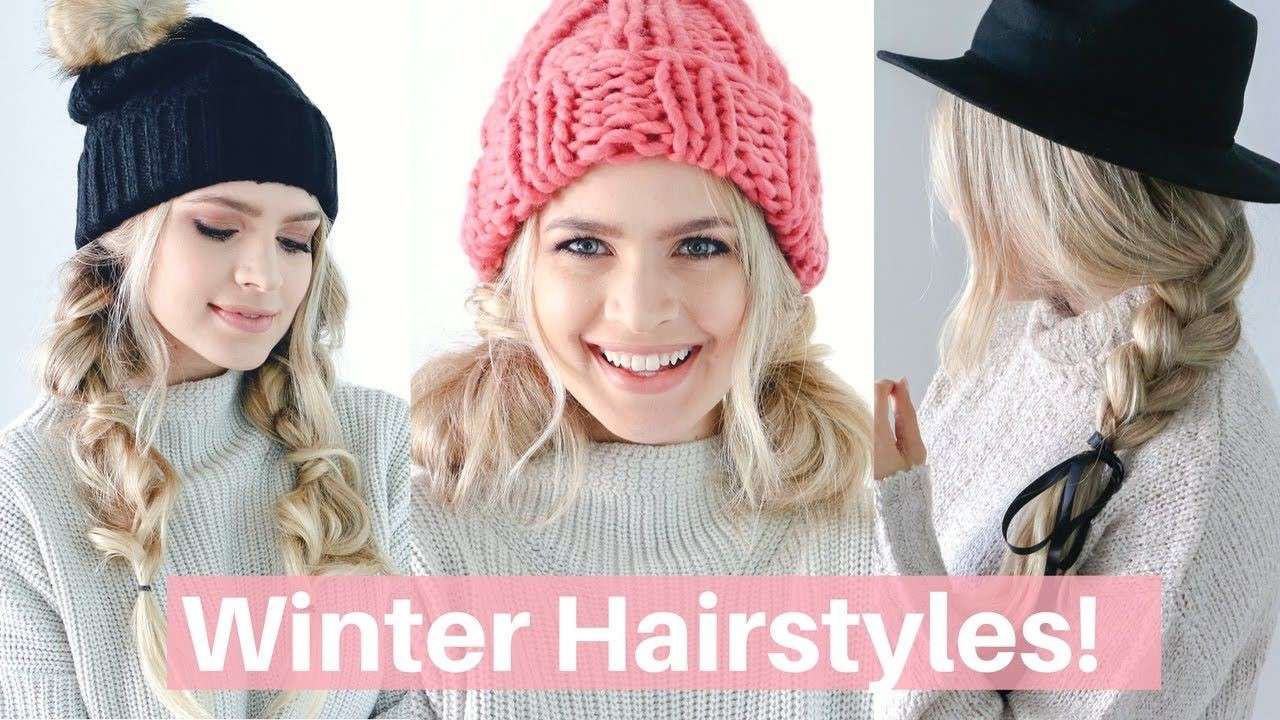 hat winter hairstyles