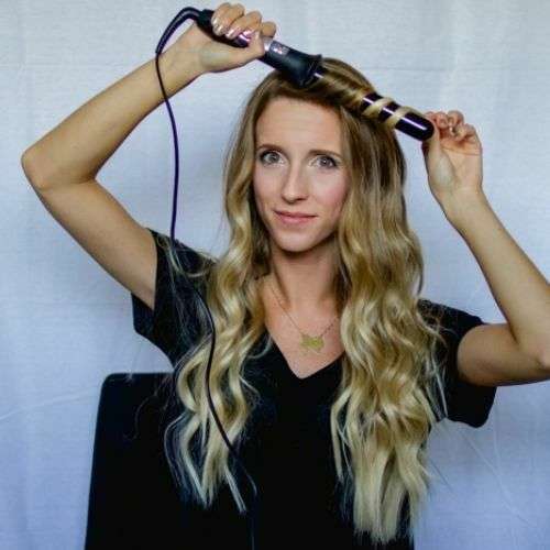 How to curl long hair with Curling Wand