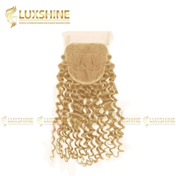 lace closure loose curly blonde luxshinehair 01 2