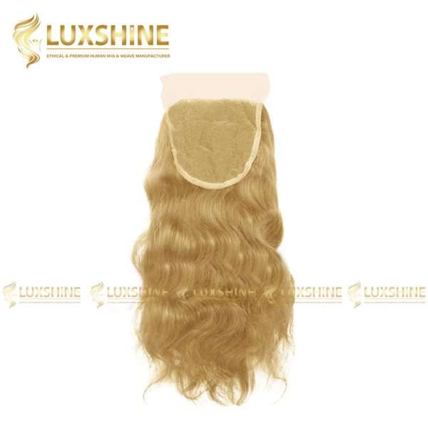 lace closure natural wavy blonde luxshinehair 01 2