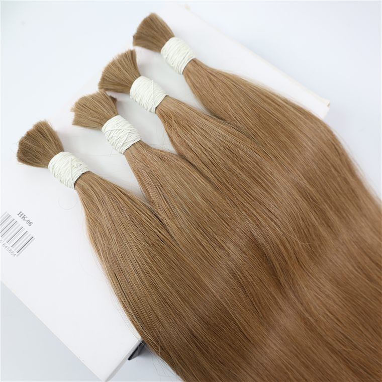 Natural-color Vietnamese Remy hair in bundles