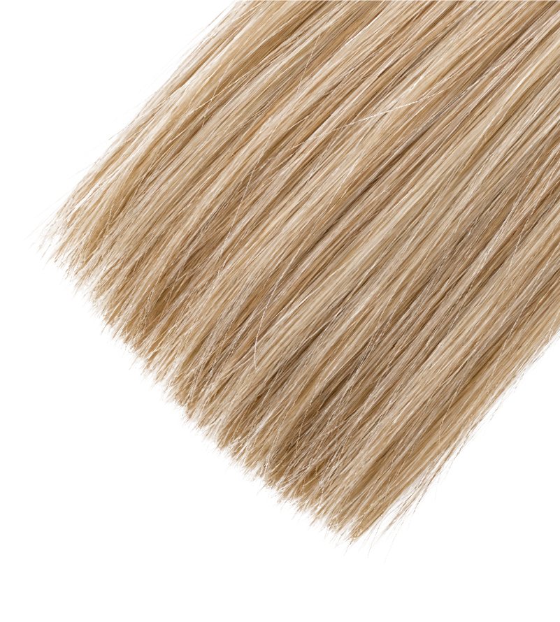 Close-up of A+ hair ends, tapering naturally thin