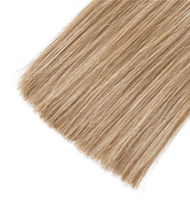 Close-up of A2+ hair ends, fuller than A+