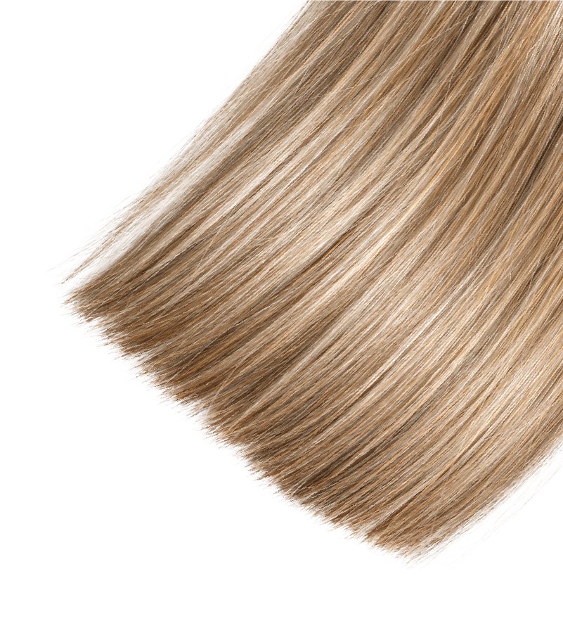 Close-up of A4+ hair ends, ultra thick to the tips