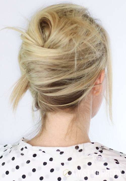 messy french twist