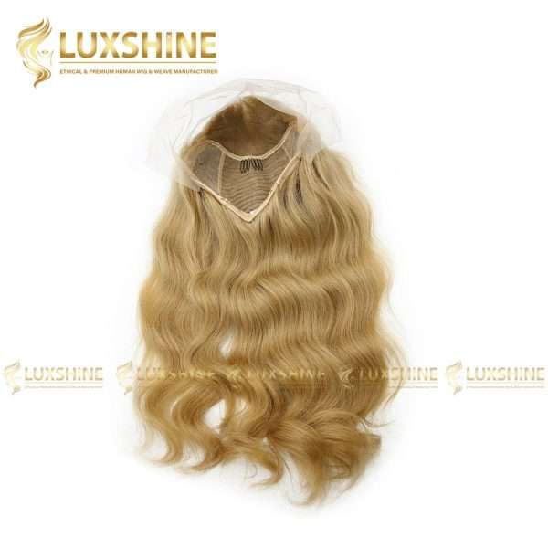 natural wavy blonde front wig luxshinehair 01