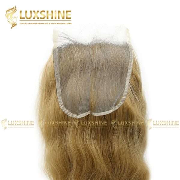 natural wavy light brown closure wig luxshinehair 01