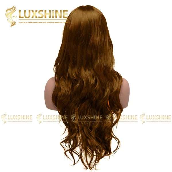 natural wavy light brown full lace wig luxshinehair 01