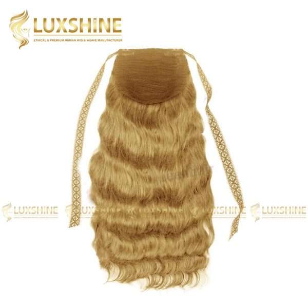 ponytail body wavy blonde luxshinehair 01 2