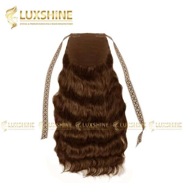 ponytail body wavy dark brown luxshinehair 01 2