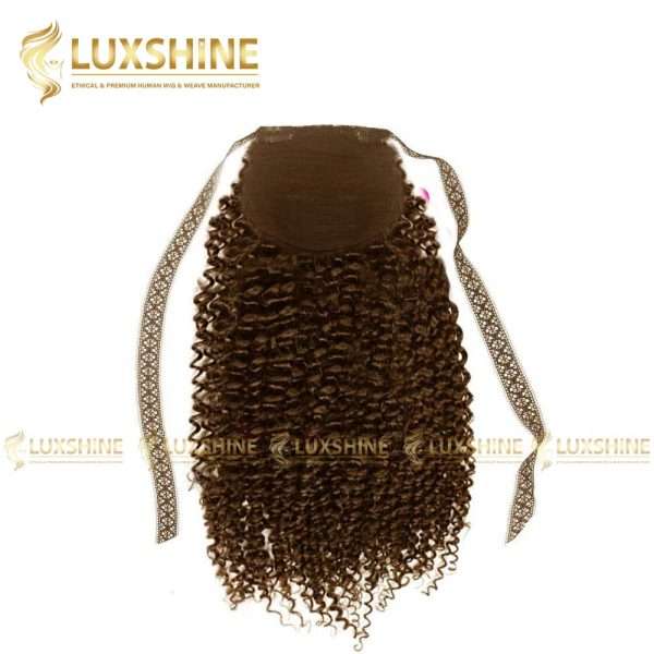 ponytail deep curly dark brown luxshinehair 01 2