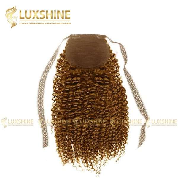 ponytail deep curly light brown luxshinehair 01 2