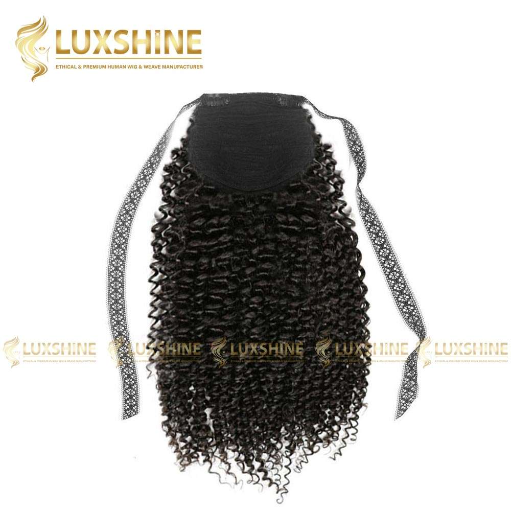 ponytail deep curly natural luxshinehair 01