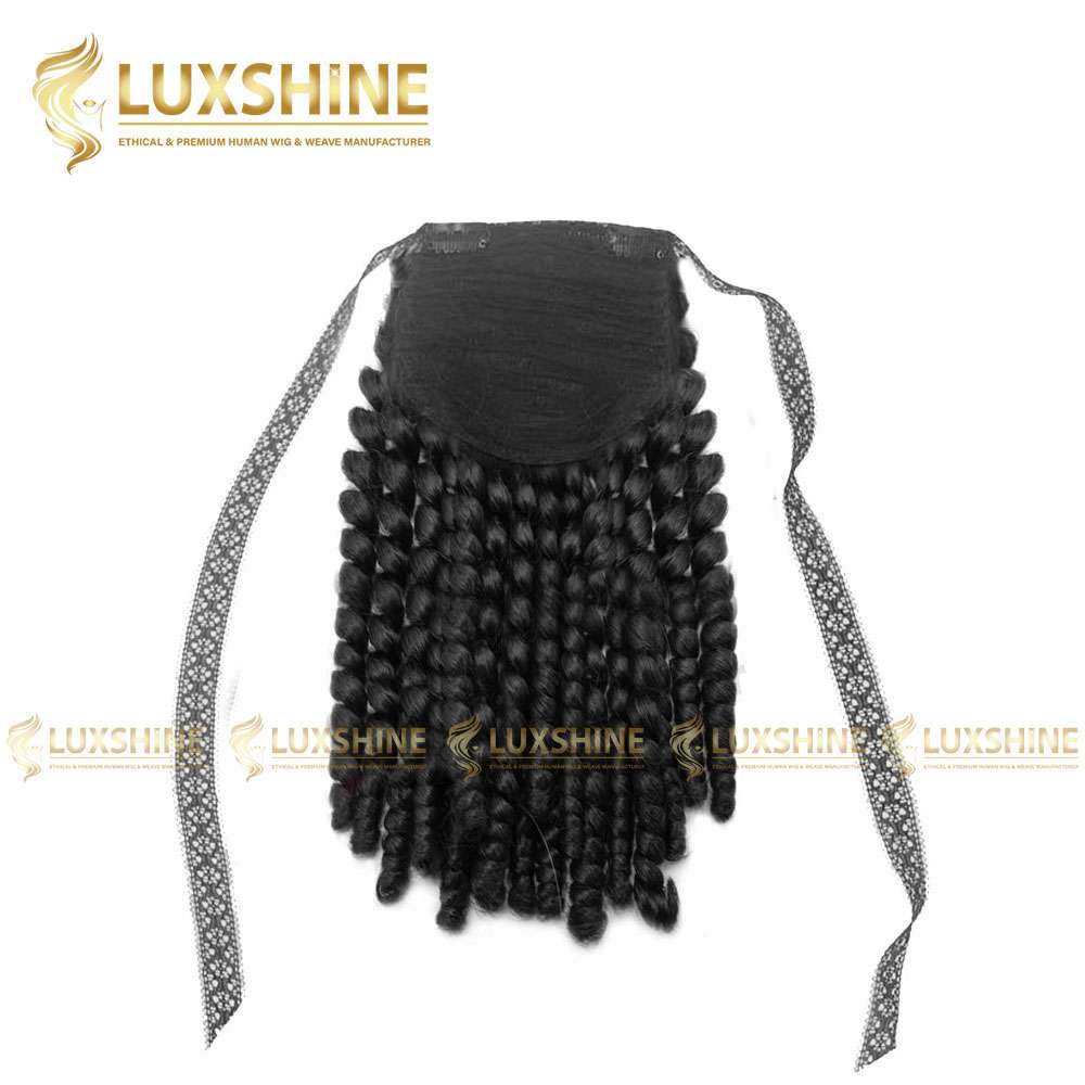 ponytail kinky curly natural luxshinehair 01