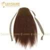 ponytail kinky straight dark brown luxshinehair 01 2
