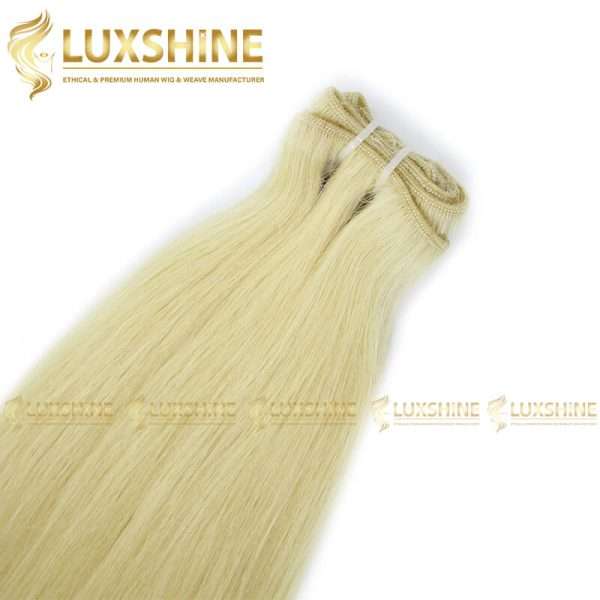 straight blonde weave luxshinehair 4