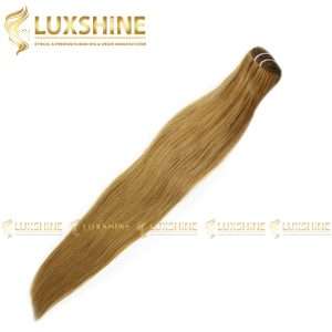 straight light brown weave luxshinehair 1